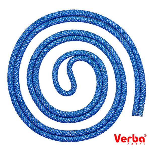 Скакалка Verba «String» 3м. синяя с серебристым