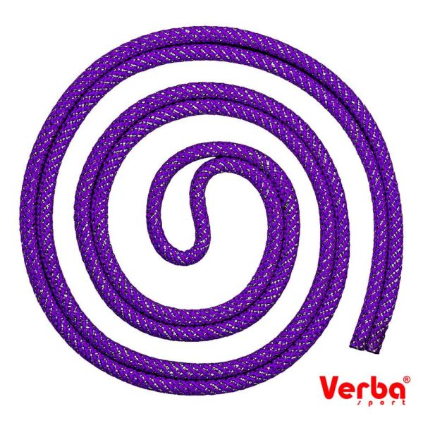 Скакалка Verba «String» 3м. фиолетовый с серебристым