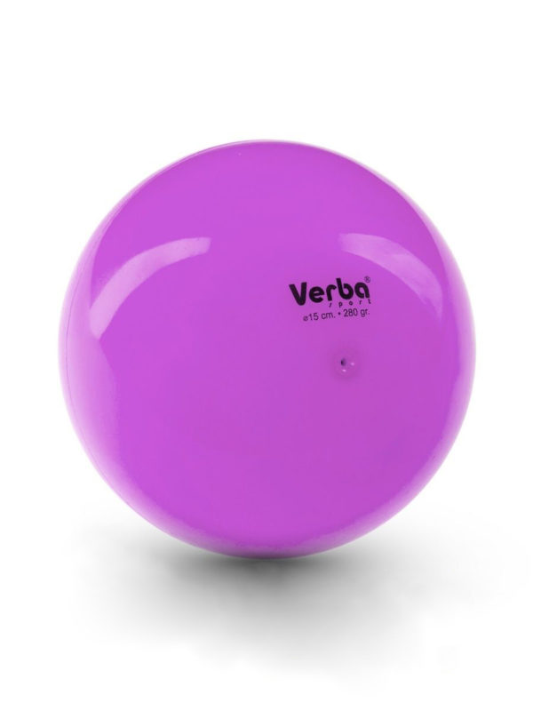 Мяч Verba Sport 15см. однотонный лиловый