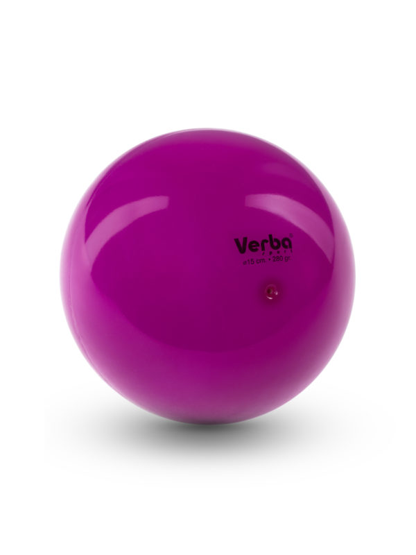 Мяч Verba Sport 15см. однотонный фиолетовый