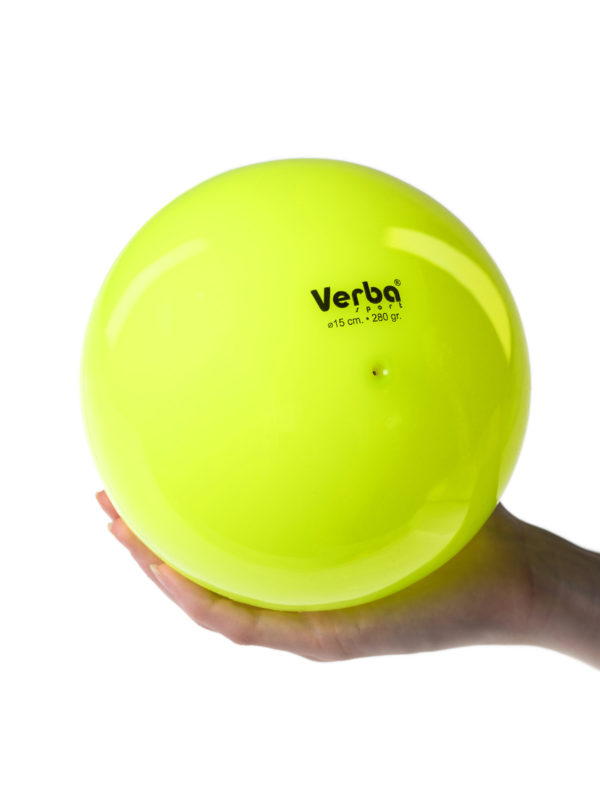 Мяч Verba Sport 15см. однотонный лимонный