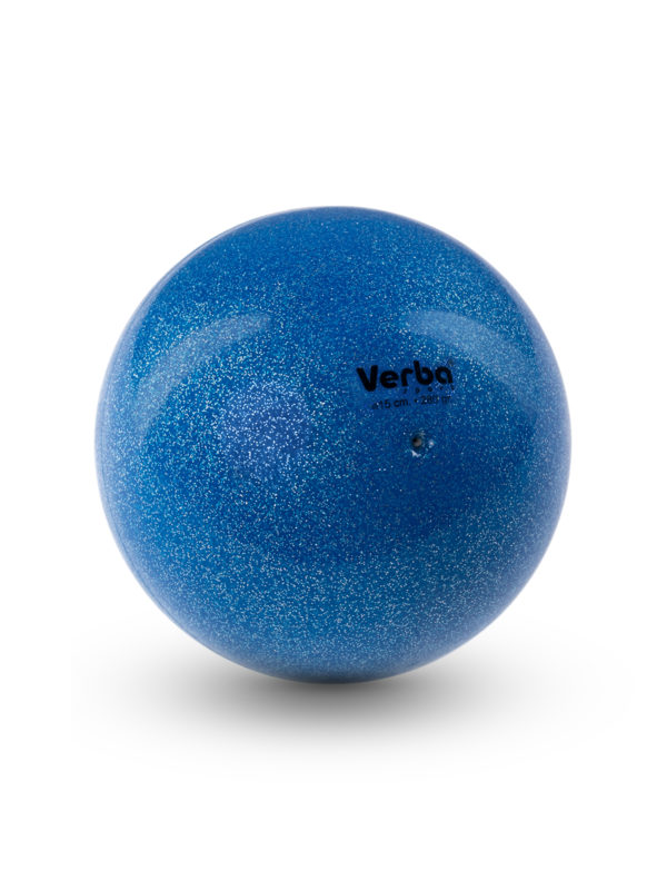 Мяч Verba Sport 15см. с блестками синий