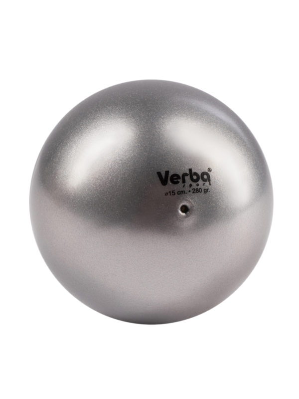 Мяч Verba Sport 15см. металлик серебро