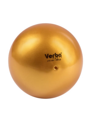 Мяч Verba Sport 15см. металлик золото