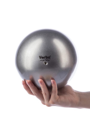 Мяч Verba Sport 16см. металлик серебро