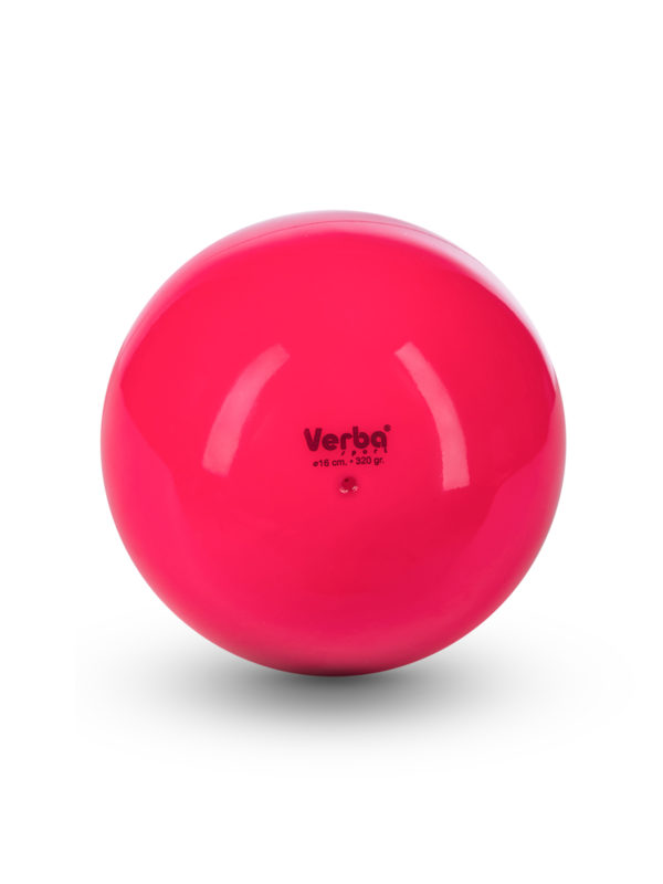 Мяч Verba Sport 16см. однотонный розовый