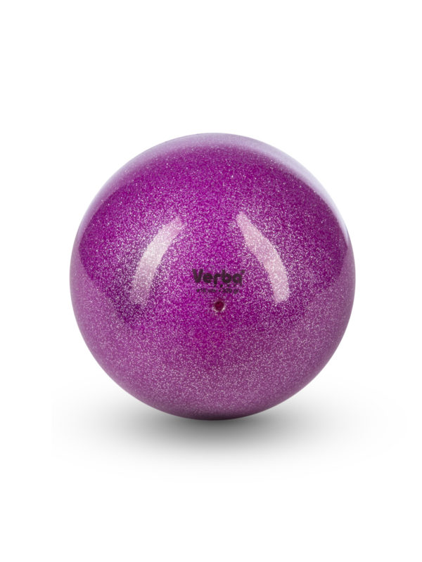 Мяч Verba Sport 16см. с блёстками фиолетовый