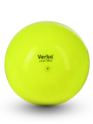 Мяч Verba Sport 16см. однотонный лимонный