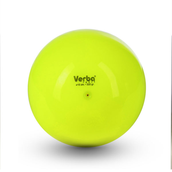 Мяч Verba Sport 16см. однотонный лимонный