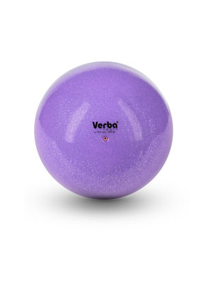 Мяч Verba Sport 15см. с блестками лиловый