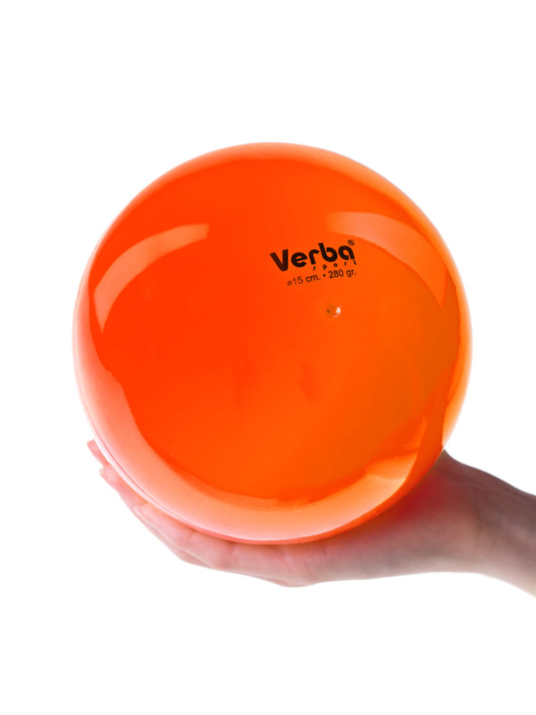 Мяч Verba Sport 15см. однотонный оранжевый