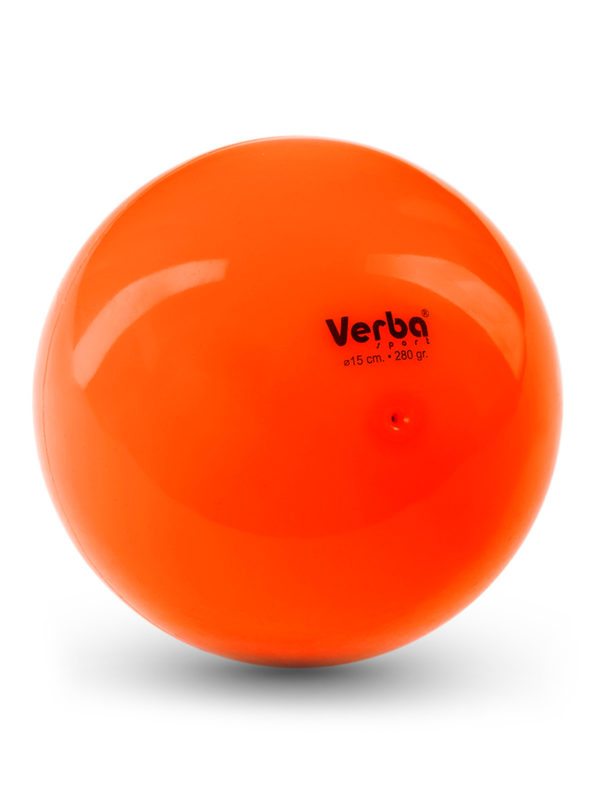 Мяч Verba Sport 15см. однотонный оранжевый